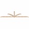 Ekena Millwork Redmond Smooth Timber Gable Bracket, Douglas Fir, 96"W x 28"H x 1 1/2"D x 3 1/2"F, 7/12 Pitch GBW096X28X0204RED00SDF - alternate 2